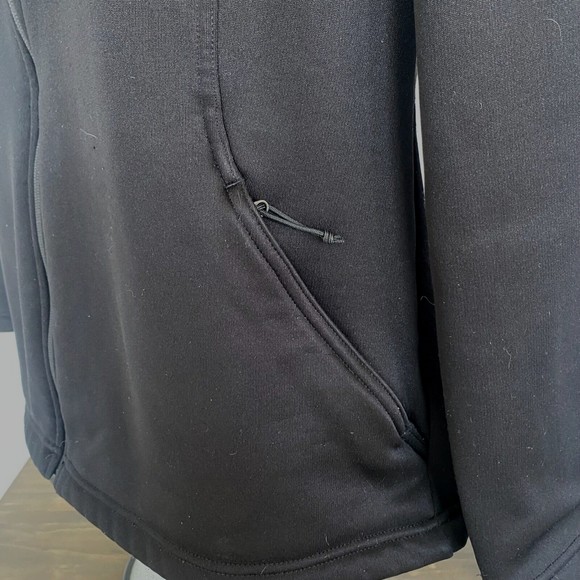 The North Face Black Zip Up Jacket Lined Mock Neck Womens Size XL - Picture 4 of 6